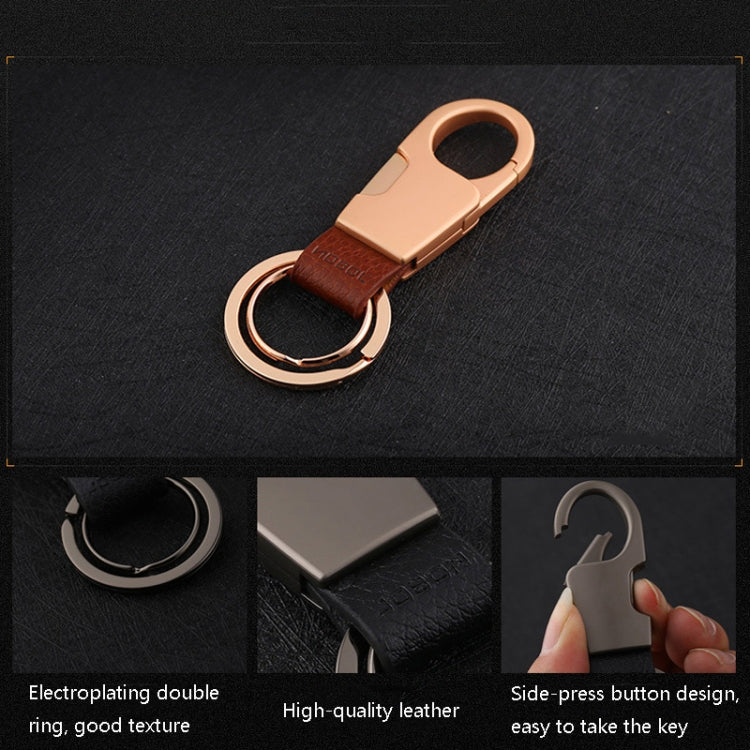 JOBON ZB-028YSK Car Keychain Men Waist Hangs Side Press Keychain(Golden) - Key Rings by JOBON | Online Shopping South Africa | PMC TechLife | Buy Now Pay Later Mobicred