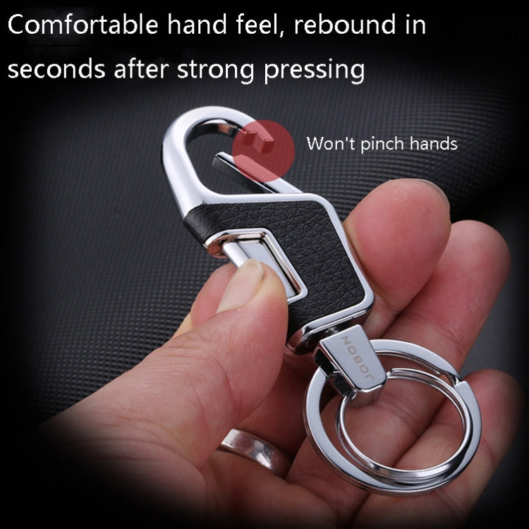 JOBON ZB-6611 Car Keychain Men Waist Hanging Keychain Simple Key Rings(Silver) - Key Rings by JOBON | Online Shopping South Africa | PMC Jewellery | Buy Now Pay Later Mobicred