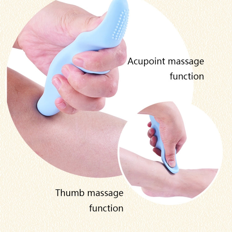 Silicone Thumb Bump Massager Muscle Relaxation Massage Fascia Device, Specification: Thumb Blue - free shipping - PMC TechLife - Order now!