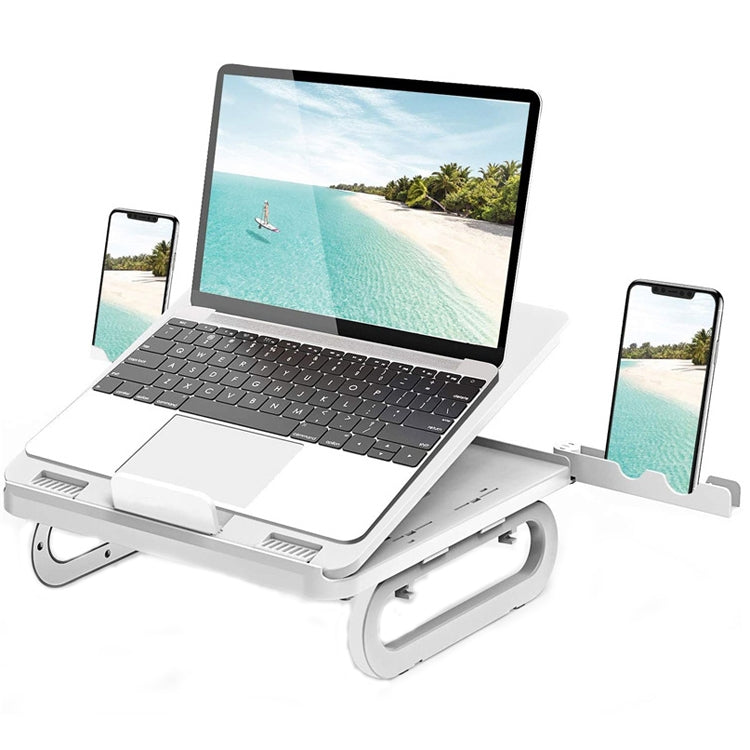 A23 Foldable Notebook Stand With 10-Speed Adjustment Computer Cooling Lifting Stand, Colour: Regular (White) - Laptop Stand by PMC Jewellery | Online Shopping South Africa | PMC Jewellery | Buy Now Pay Later Mobicred