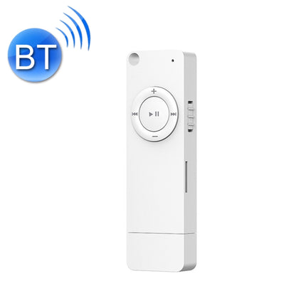XT02 U Disk Style MP3 Music Player, Memory Capacity: Bluetooth Set(White) - MP3 Player by PMC Jewellery | Online Shopping South Africa | PMC Jewellery
