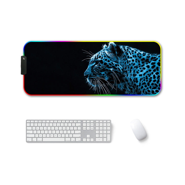 250x350x4mm F-01 Rubber Thermal Transfer RGB Luminous Non-Slip Mouse Pad(Ice Lend) - Mouse Pads by PMC Jewellery | Online Shopping South Africa | PMC Jewellery | Buy Now Pay Later Mobicred