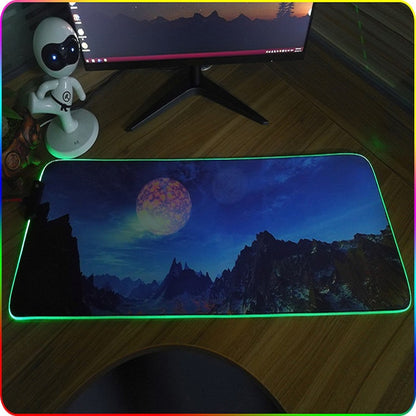 250x350x4mm F-01 Rubber Thermal Transfer RGB Luminous Non-Slip Mouse Pad(Colorful Brick) - Mouse Pads by PMC Jewellery | Online Shopping South Africa | PMC Jewellery | Buy Now Pay Later Mobicred