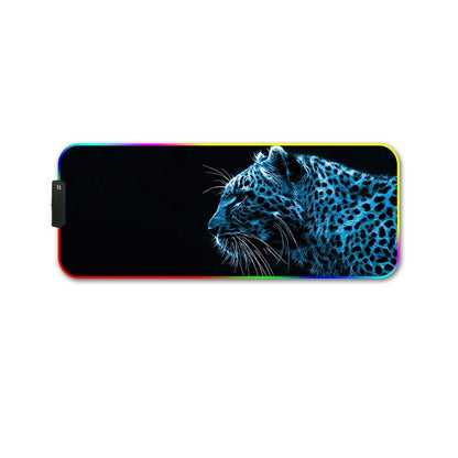 350x900x3mm F-01 Rubber Thermal Transfer RGB Luminous Non-Slip Mouse Pad(Ice Lend) - Mouse Pads by PMC Jewellery | Online Shopping South Africa | PMC Jewellery | Buy Now Pay Later Mobicred