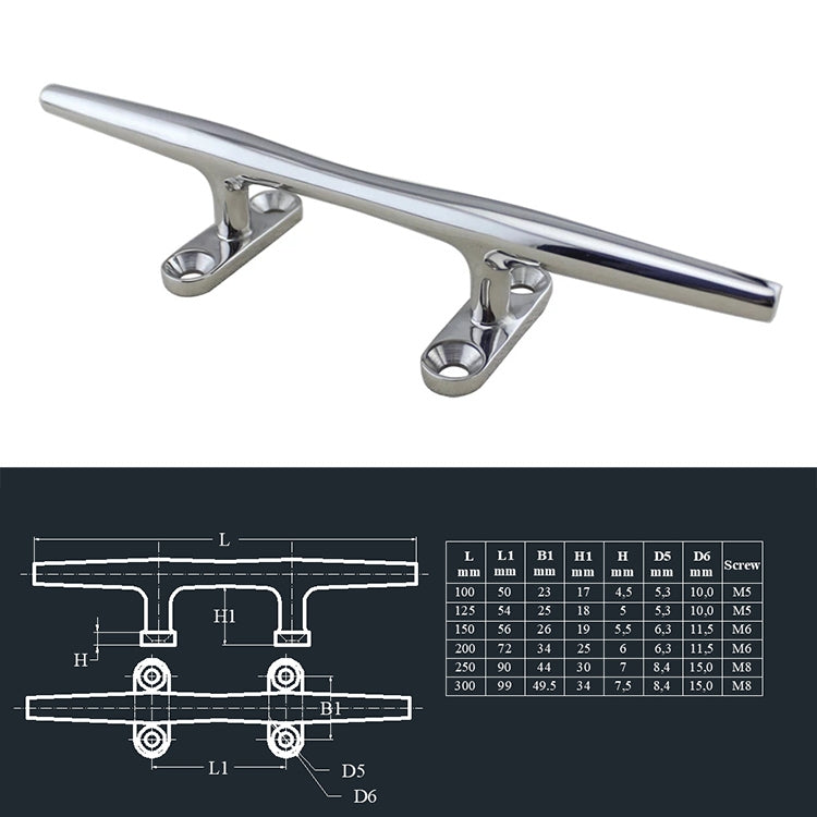 316 Stainless Steel Heavy Round Cable Bolt Yacht Bollard Shofar Pile For Boat, Specification: 150mm 6inch - Marine Accessories & Parts by PMC Jewellery | Online Shopping South Africa | PMC Jewellery | Buy Now Pay Later Mobicred