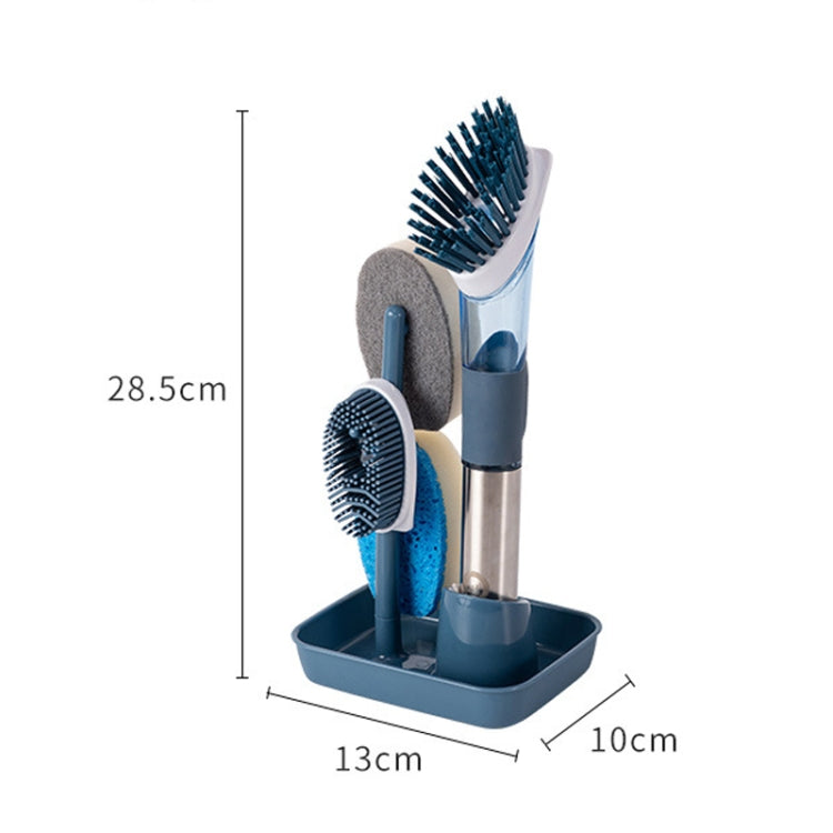 Kitchen Oil Dirty Pan Brush Can Add Detergent Sponge Brush Long Handle Cleaning Brush(Gray) - Cleaning Tools by PMc TechLife | Online Shopping South Africa | PMc TechLife | Buy Now Pay Later Mobicred