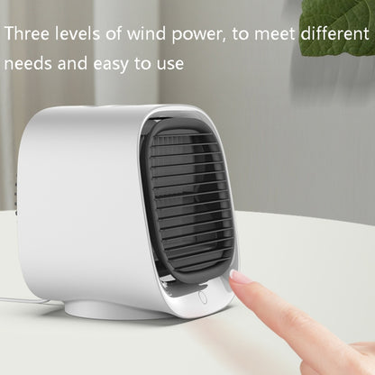 Desktop Cooling Fan USB Portable Office Cold Air Conditioning Fan, Colour: M201 Sky White - Electric Fans by PMC Jewellery | Online Shopping South Africa | PMC Jewellery | Buy Now Pay Later Mobicred