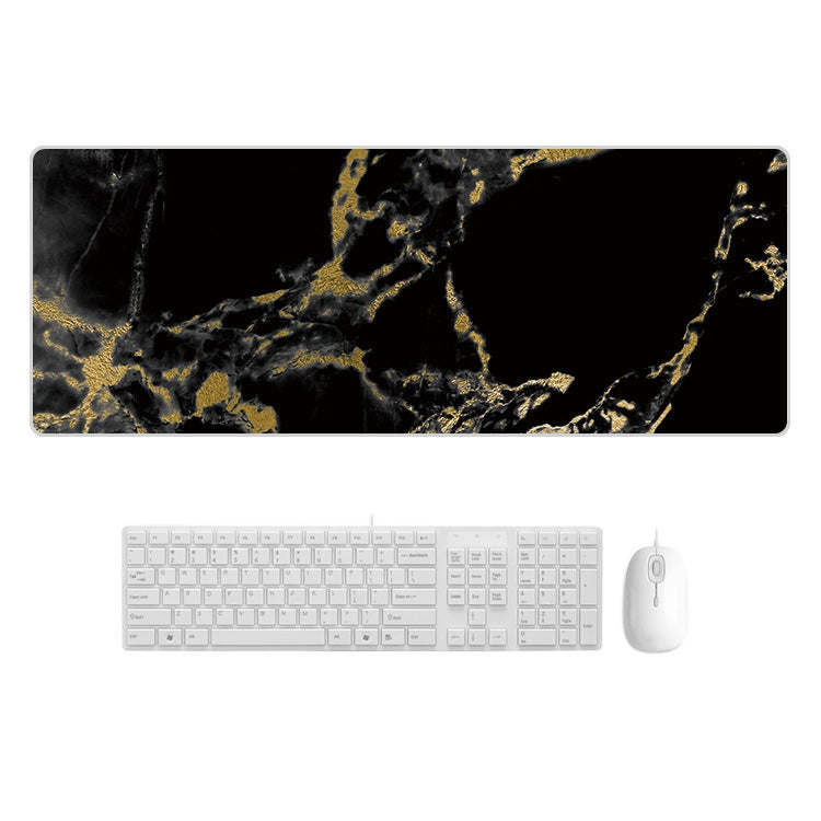 400x900x4mm Marbling Wear-Resistant Rubber Mouse Pad(Black Gold Marble) - Mouse Pads by PMC TechLife | Online Shopping South Africa | PMC TechLife | Buy Now Pay Later Mobicred
