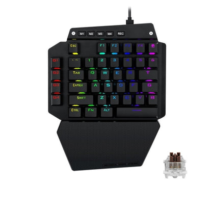 K700 44 Keys RGB Luminous Switchable Axis Gaming One-Handed Keyboard, Cable Length: 1m(Tea Shaft) - Wired Keyboard by PMC Jewellery | Online Shopping South Africa | PMC Jewellery | Buy Now Pay Later Mobicred