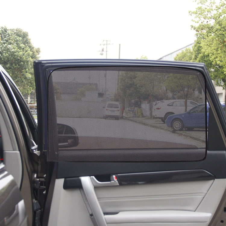 4 PCS Net Yarn Magnetic Suction Type Car Sunshade Curtain, Size: Back Row Square - Sound & Heat Insulation Cotton by PMC TechLife | Online Shopping South Africa | PMC TechLife | Buy Now Pay Later Mobicred