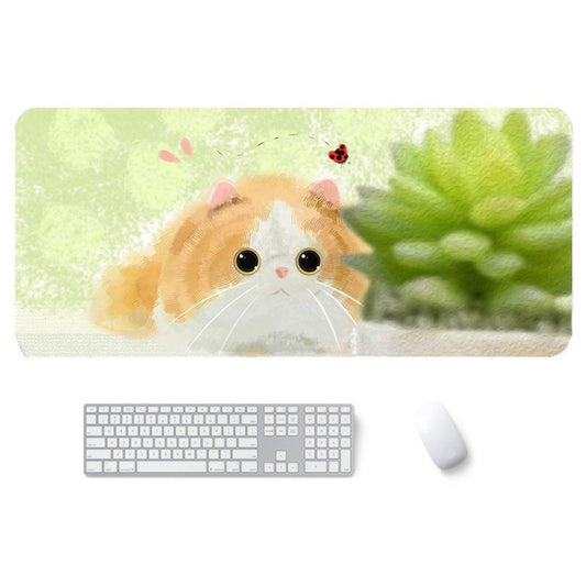 400x900x4mm illustration Cartoon Pattern Waterproof Non-Slip Mouse Pad(Yellow Cat) - Mouse Pads by PMC Jewellery | Online Shopping South Africa | PMC Jewellery | Buy Now Pay Later Mobicred