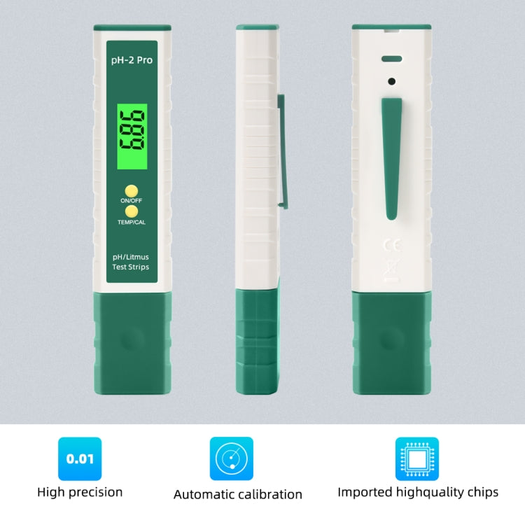 PH-2 Pro Litmus Tester Litmus Test Paper Color Change PH Meter Water Quality Meter - PH & Moisture Meter by PMC Jewellery | Online Shopping South Africa | PMC Jewellery | Buy Now Pay Later Mobicred