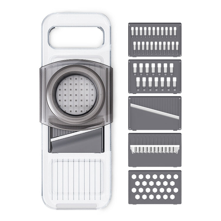 Multi-Function Slicker Kitchen Gadget Potato Slice Grater, Colour: Six Knives Gray - Cutter & Peeler by PMC TechLife | Online Shopping South Africa | PMC TechLife | Buy Now Pay Later Mobicred