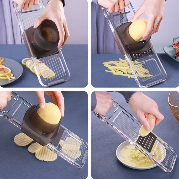 Multi-Function Slicker Kitchen Gadget Potato Slice Grater, Colour: Six Knives Gray - Cutter & Peeler by PMC TechLife | Online Shopping South Africa | PMC TechLife | Buy Now Pay Later Mobicred