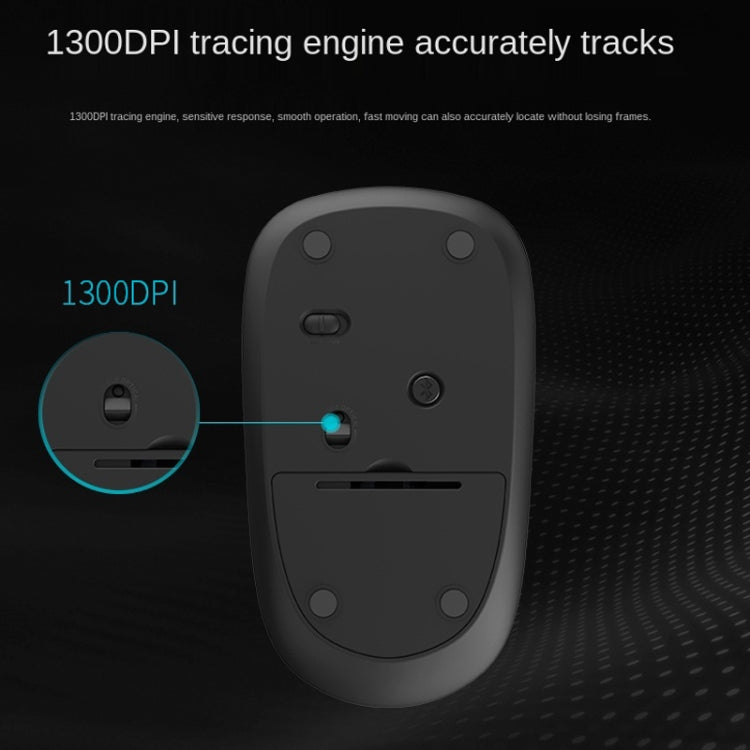 Rapoo M200G 1300 DPI 3 Keys Silent Wireless Mouse(Gray) - Wireless Mice by Rapoo | Online Shopping South Africa | PMC Jewellery | Buy Now Pay Later Mobicred