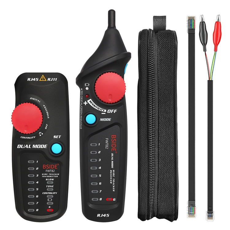 BSIDE FWT82 Analog And Digital Dual-Mode Anti-Interference Intelligent Line Finder Network Cable Tracker - Lan Cable and Tools by BSIDE | Online Shopping South Africa | PMC Jewellery | Buy Now Pay Later Mobicred