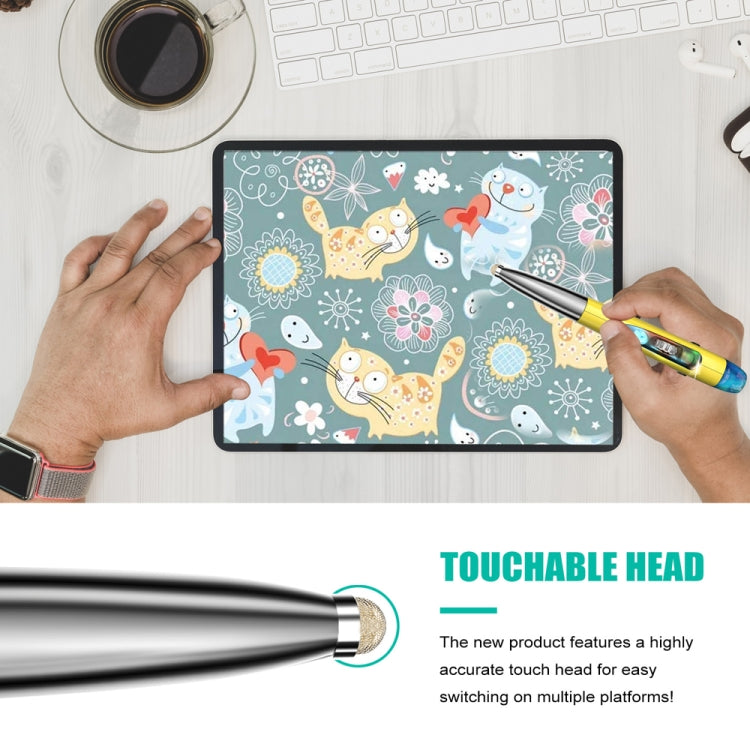 PR-A19 2.4GHz Wireless Charging Bluetooth Mouse Pen Type Shining Quiet Mouse(Yellow) - free shipping - PMC Jewellery - Order now!