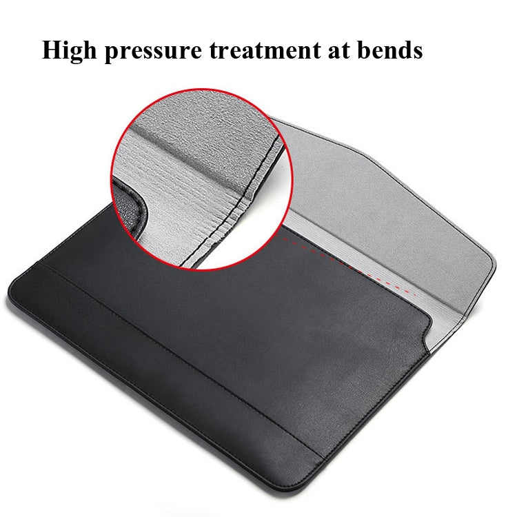 Horizontal  Embossed Notebook Liner Bag Ultra-Thin Magnetic Holster, Applicable Model: 13 inch( Black) - 13.3 inch by PMC Jewellery | Online Shopping South Africa | PMC Jewellery | Buy Now Pay Later Mobicred