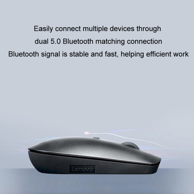 Lenovo ThinkBook Dual Bluetooth 5.0 Wireless Mouse Compact Portable Ultra Slim Office Mouse - Wireless Mice by Lenovo | Online Shopping South Africa | PMC Jewellery | Buy Now Pay Later Mobicred