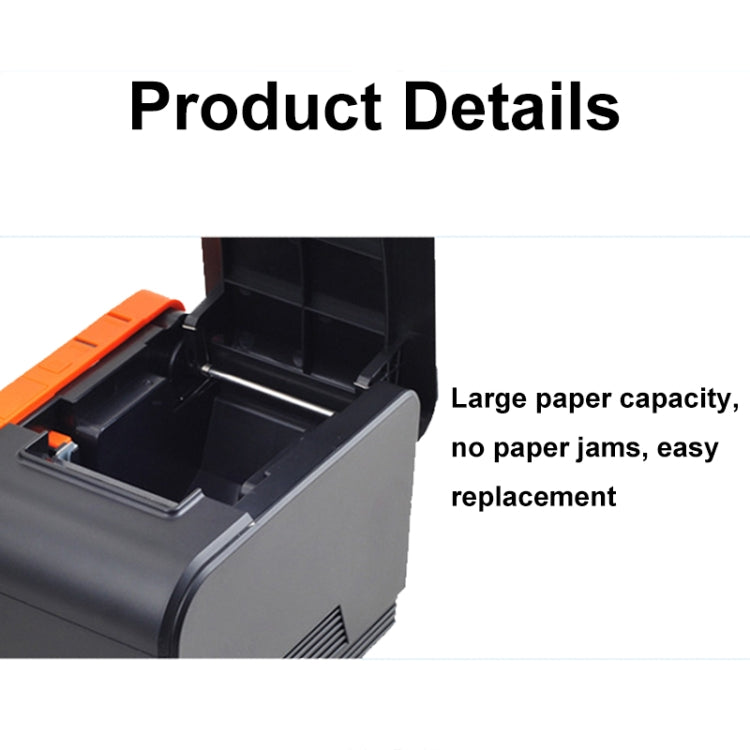 Xprinter XP-T58L 58mm Supermarket Cashier Receipt Thermal Printer, Spec: Parallel Port(EU Plug) - Printer by Xprinter | Online Shopping South Africa | PMC Jewellery | Buy Now Pay Later Mobicred