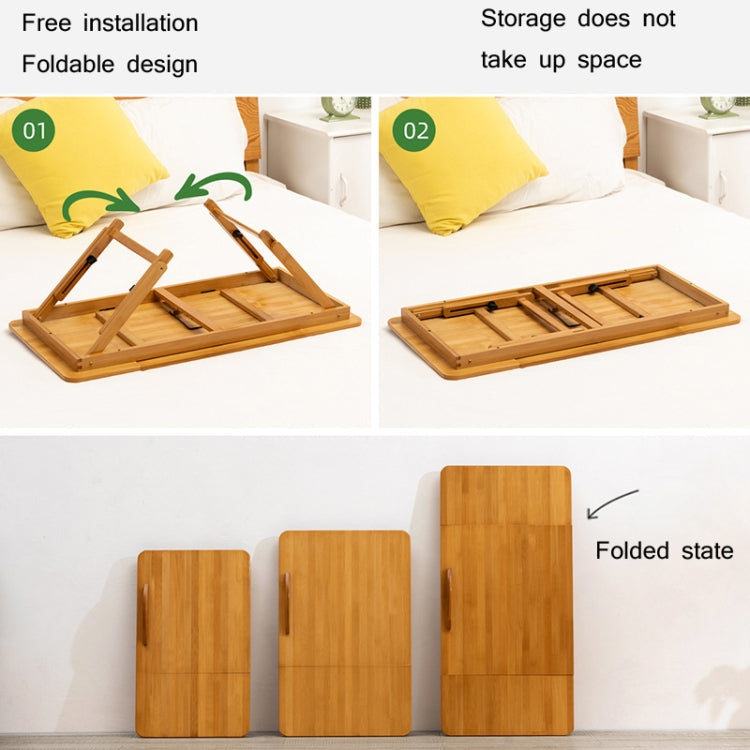 741ZDDNZ Bed Use Folding Height Adjustable Laptop Desk Dormitory Study Desk, Specification: Large 88cm - Laptop Stand by PMC Jewellery | Online Shopping South Africa | PMC Jewellery | Buy Now Pay Later Mobicred