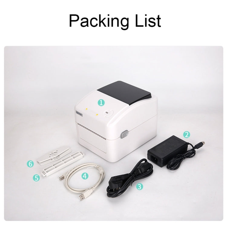 Xprinter XP-420B 108mm Express Order Printer Thermal Label Printer, Style:USB+Bluetooth(US Plug) - free shipping - PMC TechLife - Order now!