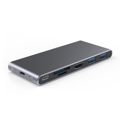 Blueendless Mobile Hard Disk Box Dock Type-C To HDMI USB3.1 Solid State Drive, Style: 6-in-1 (Support M.2 NGFF) - HDD Enclosure by Blueendless | Online Shopping South Africa | PMC Jewellery | Buy Now Pay Later Mobicred