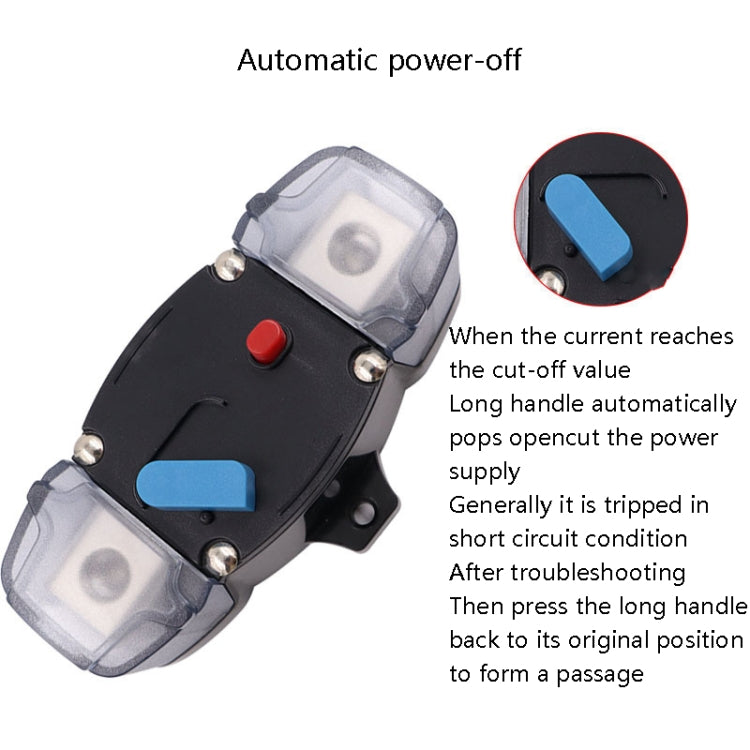 CB8 Car Route Yacht Ship Audio Refit Automatic Circuit Breaker Power Circuit Protection Insurance Switch, Specification: 100A - Fuse by PMC TechLife | Online Shopping South Africa | PMC TechLife | Buy Now Pay Later Mobicred