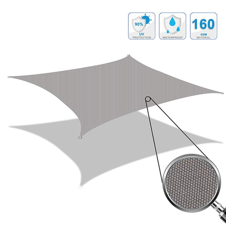 Outdoor Garden Sunshade Sail Waterproof Anti-UV Canopy, Size: 5m x 7m(Beige) - Tents & Accessories by PMC Jewellery | Online Shopping South Africa | PMC Jewellery