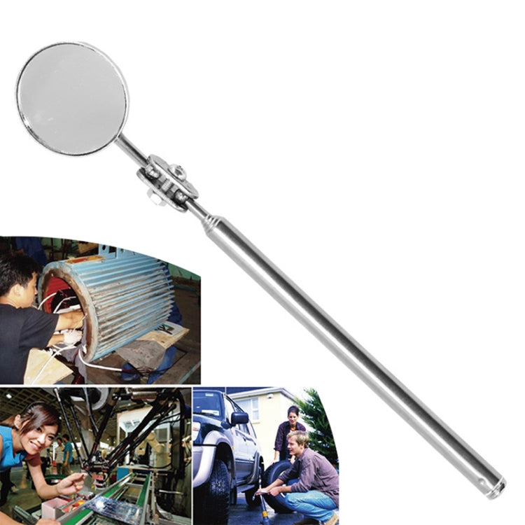 Car Repair Detection Mirror Universal Folding Telescopic Mirror Welding Chassis Inspection Mirror, Model: Silver 30mm - Inspection Tools by PMC TechLife | Online Shopping South Africa | PMC TechLife | Buy Now Pay Later Mobicred