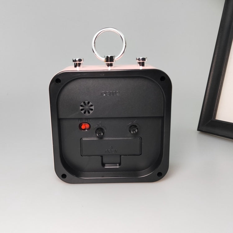 Candy Color Office Home Student Square Alarm Clock(Black) - Alarm Clocks by PMC TechLife | Online Shopping South Africa | PMC TechLife