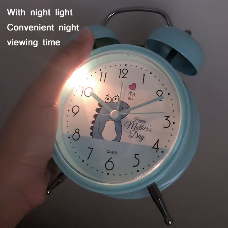 Student Cute Style Bell Alarm Clock Bedside Mute Clock With Light Specification��� Y33 3 Inch (Pink) - Alarm Clocks by PMc TechLife | Online Shopping South Africa | PMc TechLife | Buy Now Pay Later Mobicred