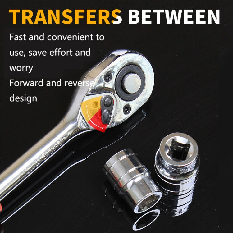 CY-0028 12 PCS/Set Auto Repair Tool Ratchet Quick Socket Wrench Hardware Box Combination, Model: 1/2 Big Fly - Hand Tool Sets by PMC TechLife | Online Shopping South Africa | PMC TechLife | Buy Now Pay Later Mobicred