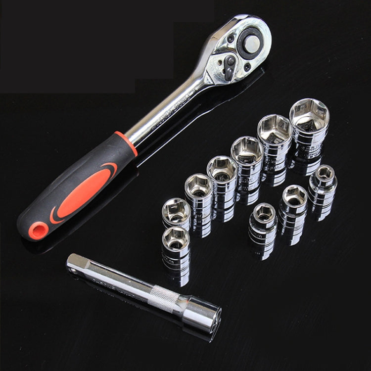 CY-0028 12 PCS/Set Auto Repair Tool Ratchet Quick Socket Wrench Hardware Box Combination, Model: 1/2 Big Fly - Hand Tool Sets by PMC TechLife | Online Shopping South Africa | PMC TechLife | Buy Now Pay Later Mobicred