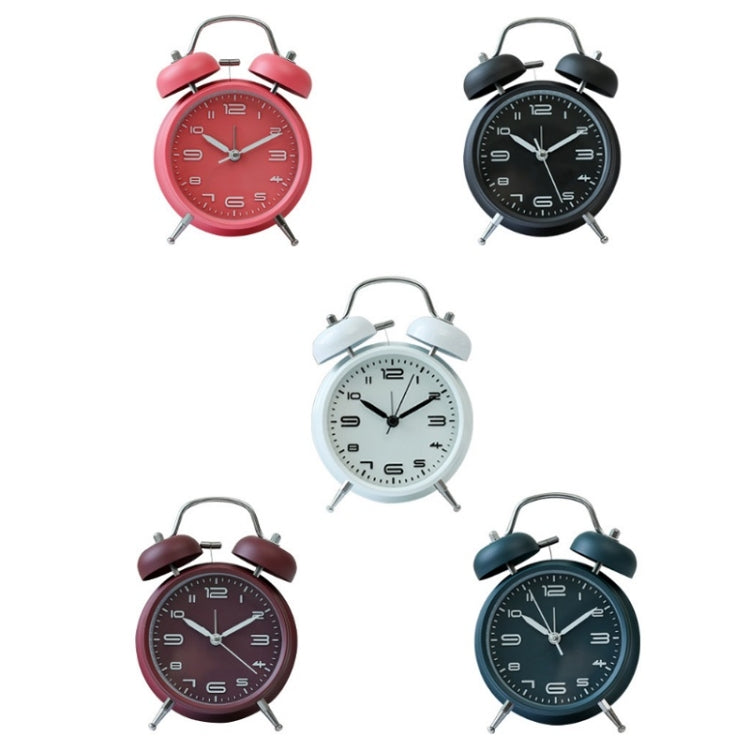 3304T Bedroom Bedside Multifunctional Bell Metal Alarm Clock With Night Light(White) - Alarm Clocks by PMc TechLife | Online Shopping South Africa | PMc TechLife | Buy Now Pay Later Mobicred