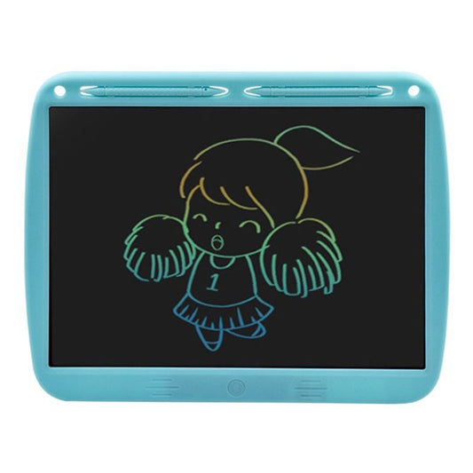 15inch Charging Tablet Doodle Message Double Writing Board LCD Children Drawing Board, Specification: Blue Colorful Lines (Blue) -  by PMC Jewellery | Online Shopping South Africa | PMC Jewellery | Buy Now Pay Later Mobicred