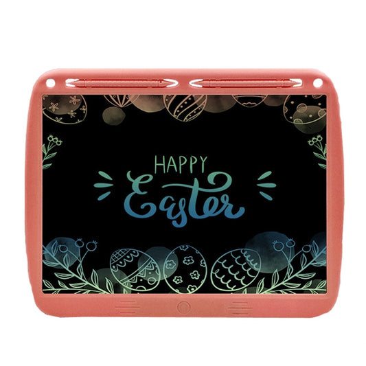 15inch Charging Tablet Doodle Message Double Writing Board LCD Children Drawing Board, Specification: Colorful Lines (Pink) -  by PMC Jewellery | Online Shopping South Africa | PMC Jewellery | Buy Now Pay Later Mobicred