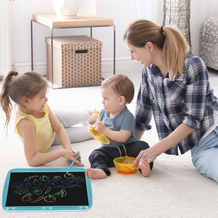 15inch Charging Tablet Doodle Message Double Writing Board LCD Children Drawing Board, Specification: Colorful Lines (Black) -  by PMC TechLife | Online Shopping South Africa | PMC TechLife | Buy Now Pay Later Mobicred