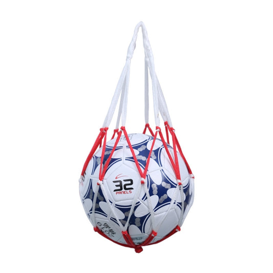 Bold Solid Mesh Ball Storage Bag(Red White) - Others by PMC Jewellery | Online Shopping South Africa | PMC Jewellery | Buy Now Pay Later Mobicred