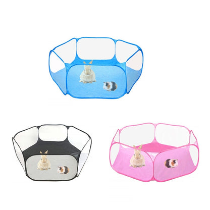 Portable Small Animal Game Fence Folding Outdoor Interior Pet Tent(Pink Opp Bag) - Trees & Condos by PMC Jewellery | Online Shopping South Africa | PMC Jewellery