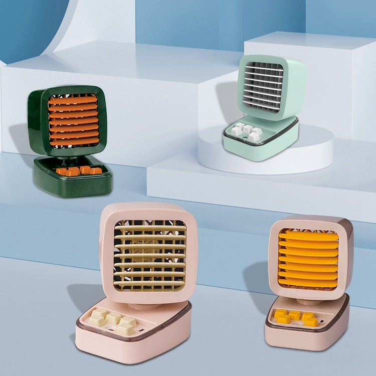 A5 Mini Humidifying Refrigeration Air Conditioning Fan USB Home Desktop Water Cooling Fan(Mint Green) - Electric Fans by PMC TechLife | Online Shopping South Africa | PMC TechLife | Buy Now Pay Later Mobicred