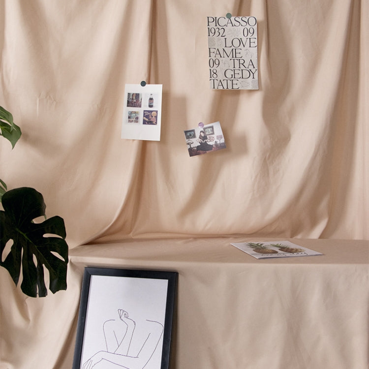 4 x 2.4m Photo Background Cloth Increased Widened Photography Cloth Live Broadcast Solid Color Cloth(Beige) - free shipping - PMC TechLife - Order now!