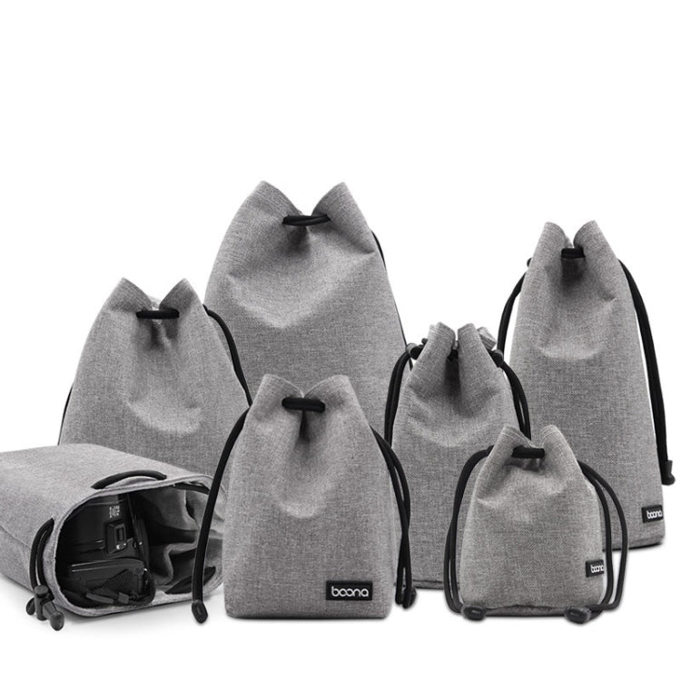 Benna Waterproof SLR Camera Lens Bag  Lens Protective Cover Pouch Bag, Color: Square Small(Gray) - free shipping - PMC TechLife - Order now!