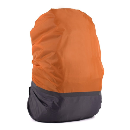 2 PCS Outdoor Mountaineering Color Matching Luminous Backpack Rain Cover, Size: L 45-55L(Gray + Orange) - Rain Cover Bags by PMC Jewellery | Online Shopping South Africa | PMC Jewellery | Buy Now Pay Later Mobicred