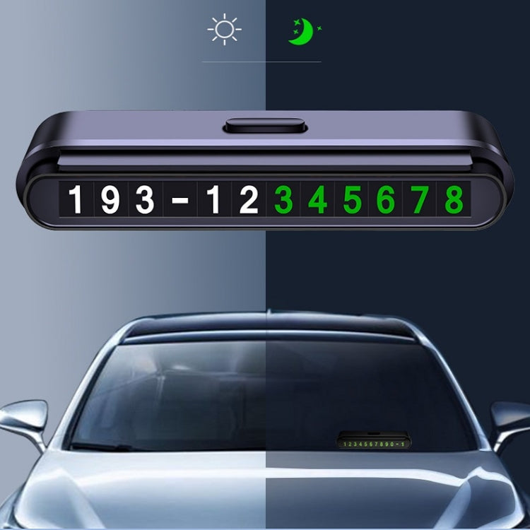 2 PCS One-Click Automatic Hiding Temporary Parking Signs For Cars(White - Green Numbers) - Parking Card by PMC Jewellery | Online Shopping South Africa | PMC Jewellery | Buy Now Pay Later Mobicred