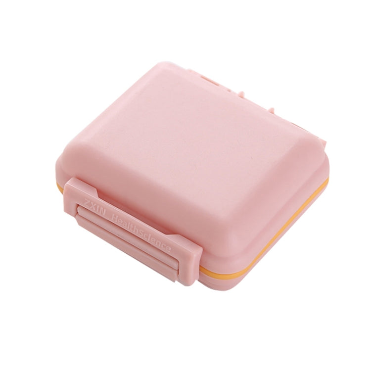 JS0018 Wheat Portable Sealed Pill Box with 6 Compartments For Pill Health Care Box(Solid Pink) - free shipping - PMC TechLife - Order now!