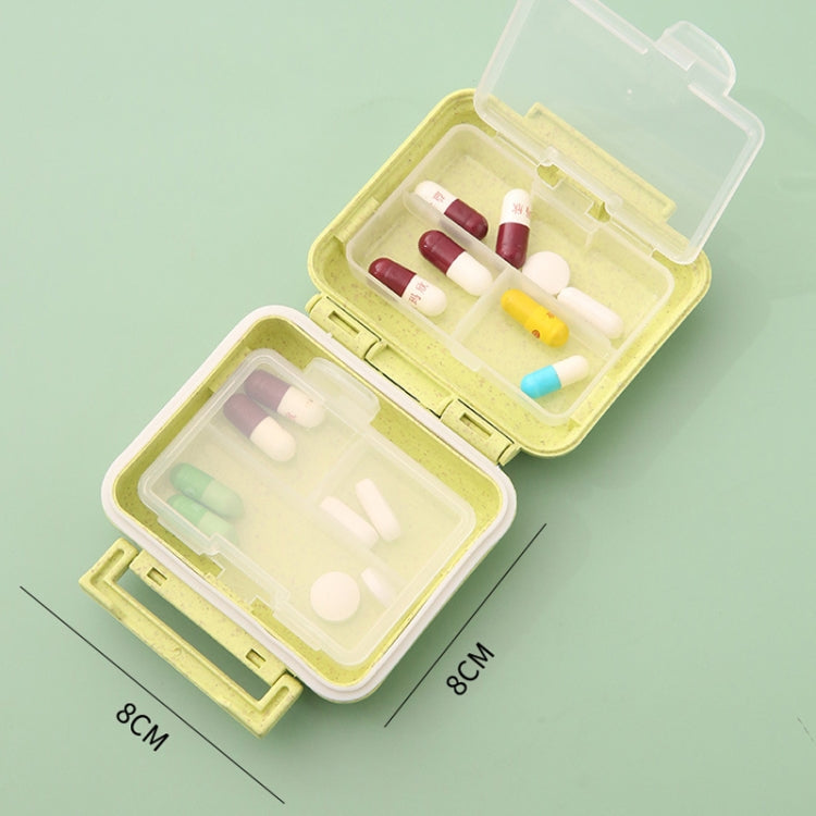 JS0018 Wheat Portable Sealed Pill Box with 6 Compartments For Pill Health Care Box(Solid Pink) - free shipping - PMC TechLife - Order now!