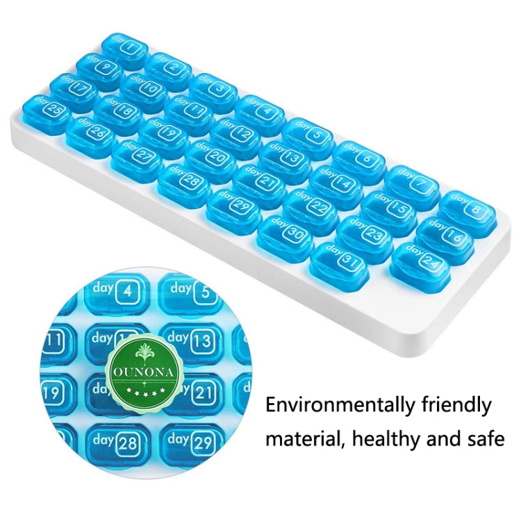 S-015 31 Grid Keyboard Type Plastic Pill Box(28.5x10.5x2.8cm) - free shipping - PMC TechLife - Order now!