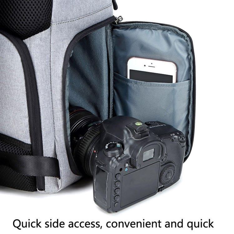 C3081 Camera  Computer Shoulder Digital Camera Bag Large Capacity Photography Backpack(Dark Gray) - Backpack by PMC TechLife | Online Shopping South Africa | PMC TechLife | Buy Now Pay Later Mobicred