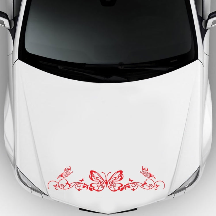 D-347 Butterfly Note Car Sticker Sheet Music Waist Line Body Sticker(Red) - Decorative Sticker by PMC TechLife | Online Shopping South Africa | PMC TechLife | Buy Now Pay Later Mobicred